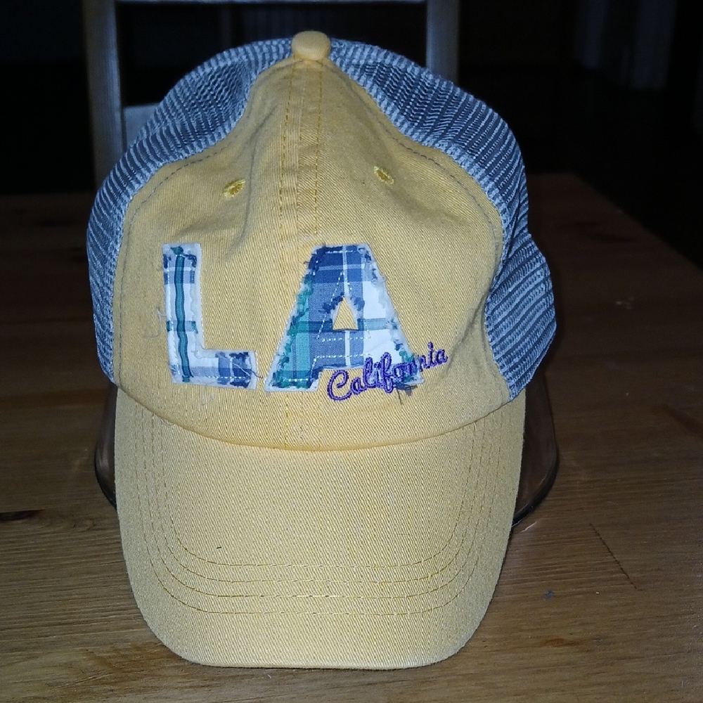 Yellow and Blue LA Cap